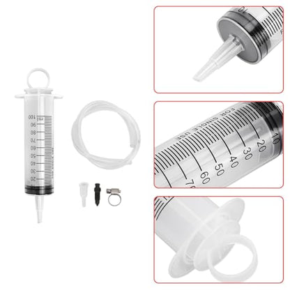 Brake Bleed Kit, Hydraulic Disc Clutch Bleeder Tool | for Motorcycle, Motorbike, Scooter and Quad Brake System Repair or Maintenance