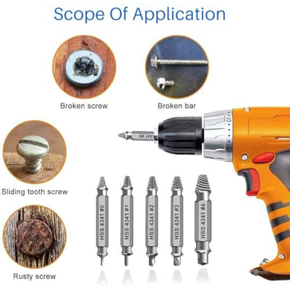 Damaged Screw Extractor Kit The Perfect Father’s Gift from Wife, Daughter or Son A Practical Tool Set for Removing Rusty, Stripped, or Broken Hardware Ideal Gift for Men and DIY Enthusiasts