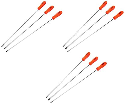 Performance Tool W924 Long Shaft Screwdriver Set, 3-Piece (Pack of 3) - size: 3pc Hi-Vis Long Shaft Screwdriver Set (Pack of 3)