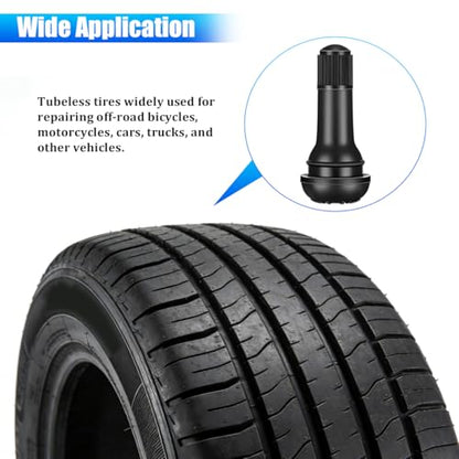 Bittwee 36PCS Car Tire Valve Stem Puller Installer Tools Kit, 4 Way Single Head Vehicle Wheel Valve Core Remover, Automotive Tire Core Removal Tool Set, Universal for SUV Sedan Truck