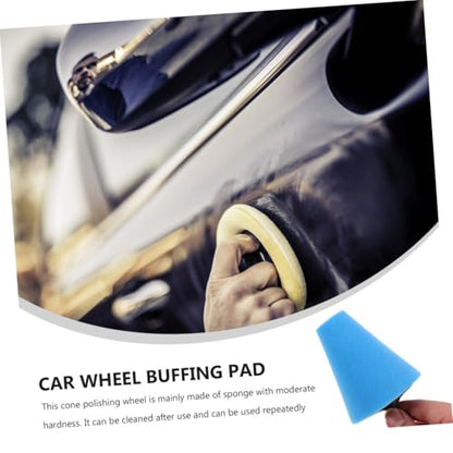 Alipis 3Pcs Auto Wheel Polishing Cone Kit Detailing Buffing Pads for Car Wheels Compatible Drills and Automotive Supplies