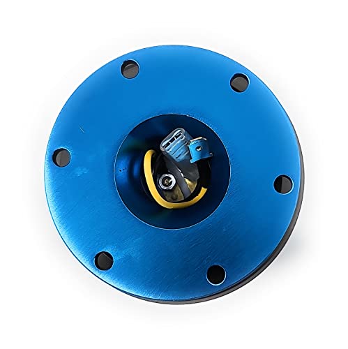 NRG (SRK-200) Neo Blue Aluminum GEN 2.0 Racing Performance Steering Wheel Quick Release Adapter Fit 2-Way 6-Hole Pattern Design - color: Neo Blue