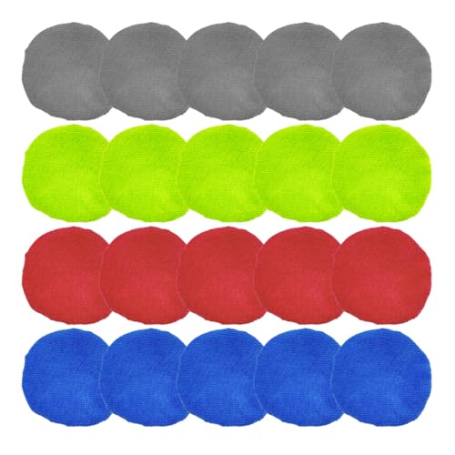 20PCS Microfiber Cloths for Car Windshield Cleaning Tool, Replaced Glass Cleaning Clothes, Interior Auto Window Cleaner Washing Bonnets, Washable & Reusable Microfiber Pads Cover Kit (Triangular) - size: Triangular
