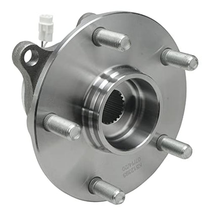 Detroit Axle - AWD Rear Driver & Passenger Side Complete Wheel Hub and Bearing Assembly Replacement for 2007-2013 Suzuki SX4-2pc Set - style: 512393 x2/Pair