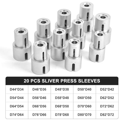 24PCS Press and Pull Sleeve Kit, Bushing Press Kit and Bushing Removal Tool