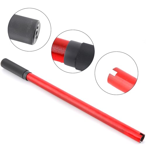 2 Pack 2/3 Ton Hydraulic Bottle Jack Handle, Vertical Jack Replacement with Red Anti-Slip Grip