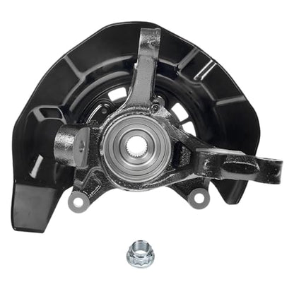 Detroit Axle - AWD 4pc Steering Knuckles Kit for 04-07 Toyota Highlander w/ABS on Axle, 2 Front Steering Knuckles & Wheel Bearing Hubs 2 Rear Wheel Bearing Hubs 2004 2005 2006 2007 Replacement - size: 4UW48746/Kit