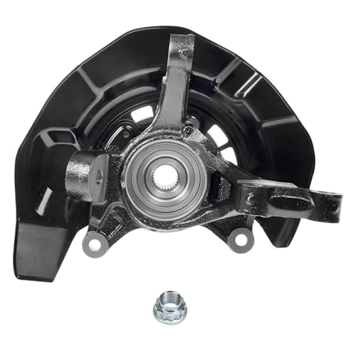 Detroit Axle - FWD Steering Knuckles Kit for 2004 2005 2006 2007 Toyota Highlander [2.4L], 2 Front Steering Knuckle & 2 Wheel Bearing Hubs Rear Wheel Bearing Hub Replacement - size: 4UW48747/Kit