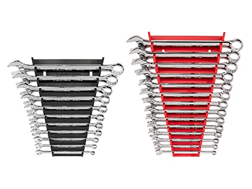 TEKTON Combination Wrench Set, 25-Piece | WCB91303 - size: 25-pc. (1/4-3/4 in., 6-19 mm), style: Rack