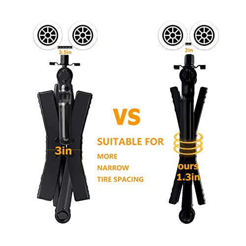 Proud Panda Small Camper Wheel Chock Shaped RV Stabilizer for Travel Trailer,Anti-Move Tire Wheel Chock with Accessories-Pair,Heavy Duty Truck RV Tire Scissor Locking X Chock,Fit for 2” to 10” - size: Tire Spacing:2in-10in