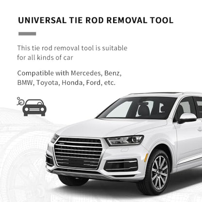 carleef Inner Tie Rod Removal Tool,27-42mm Tie Rod End Removal Tool for 1/2" Square Drive Tool,Universal Multifunctional Inner Tie Rod Tool Car Accessories for Most Cars Trucks SUVs