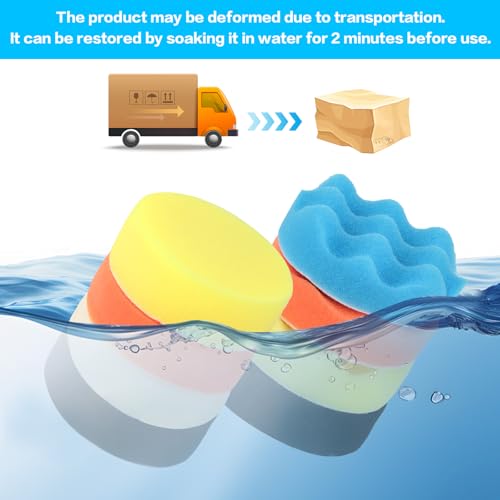 11Pcs Car Buffing Pads for Drill Polishing Kit, 3Inch Foam Polishing Pads | Car Buffers and Polishers Kit, Wool Pads Wax Buffer Drill Attachment with M10 Adapter,drill polishing kit,drill buffer