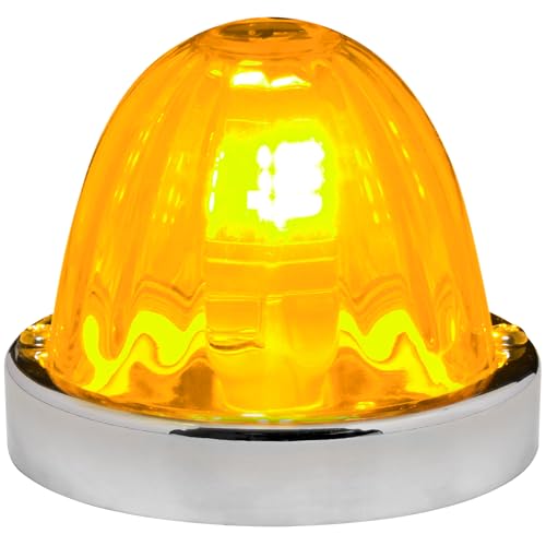 GG Grand General 92446 Stainless Steel Light Amber Watermelon+ Glass Lens Kit for #1157, Bulb not Included - color: 1157 Bulb Base, style: Light Amber