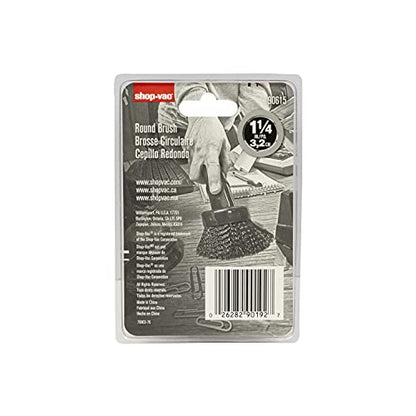 Shop-Vac 9061500 Round Brush, 1.25 Inch Diameter, Gentle Cleaning Delicate Surfaces, Ideal for Upholstery and Carpets (5-Pack) - size: 37987 (Pack of 5)