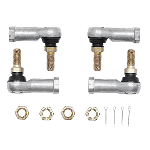 Tie Rod End Kit, Fit for 90-00 Honda Fourtrax 300/200, Ball Joint (2 Sets) | Compatible With 97-17 Recon 250, 01-08 Sportrax 250, 03-15 Bombardier Outlander 400/Max 400, 16-19 Can-Am Renegade/Commander - size: Honda Can-Am Bombardier