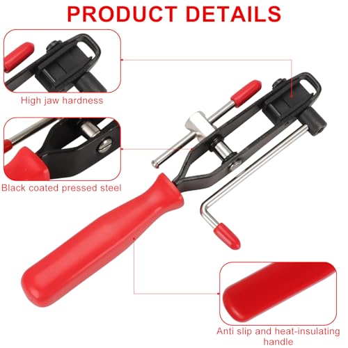 CV Boot Clamp Pliers Kit with 36 Band Clamps | Stainless Steel Clamps,l4" 8" 14" CV Joint Boot Band Clamp,Universal ATV,CV Boot Tool, Banding Pliers, 36 Pieces - size: 37 pcs