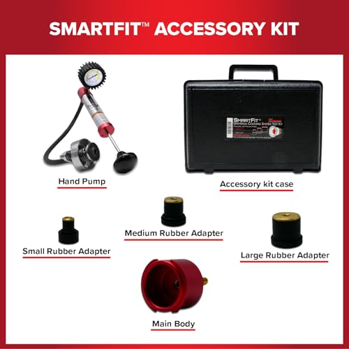 Redline Detection SmartFit Universal Cooling System Vehicle Pressure Test Kit (95-0700)