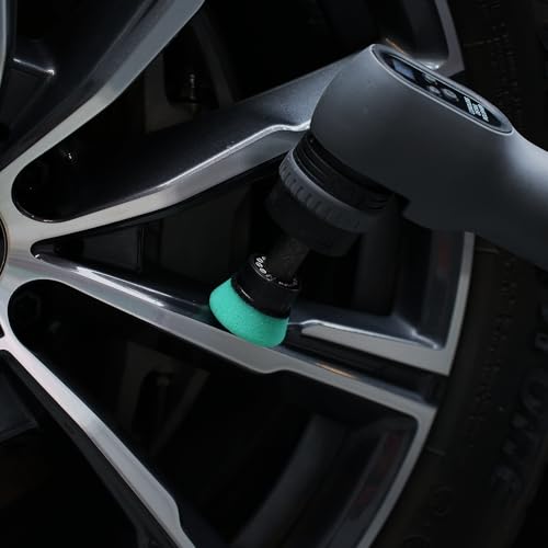 SPTA Green T120 Heavy-Cut Mini Polishing Foam Pad, 5Pcs 1.3inch/32mm Sponge Polishing Buffing Pads, Car Foam Detail Polishing Pad Kit for Car Detail Polishing, Small Area Polishing -FPTSS1G - color: 5Pcs Green T120 Heavy-Cut Pad, size: 1.3 Inch (32mm)