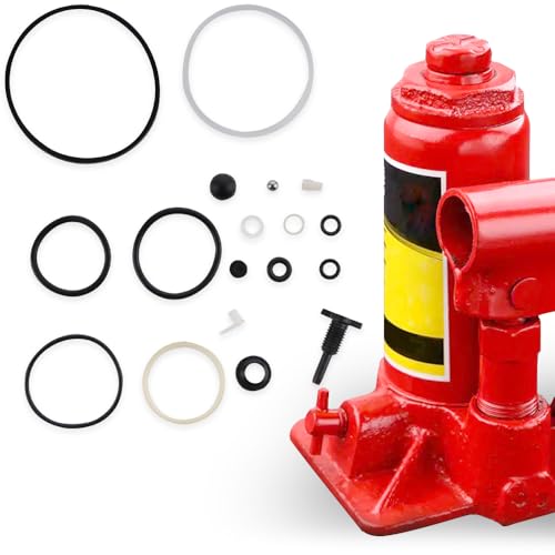 8 Ton Vertical Bottle Jack Complete Repair Kit 18Pcs Oil Seal O-Ring Hydraulic Jack Replacement Parts