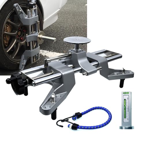 Wheel Clamp & Magnetic Adapter 3PCS Wheel Alignment Tool for Precise Camber Caster Gauges Fits for 11-25" Rims Camber Alignment Tool Universal Tire Repair Tool