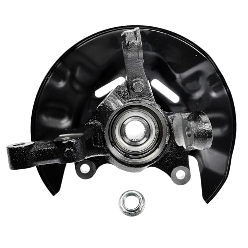 Detroit Axle - Front 4pc Steering Knuckles Kit for 03-08 Toyota Corolla, 2 Steering Knuckles & Wheel Bearing Hubs 2 Outer Tie Rods 2003 2004 2005 2006 2007 2008 Replacement - size: 4SU47746/Kit