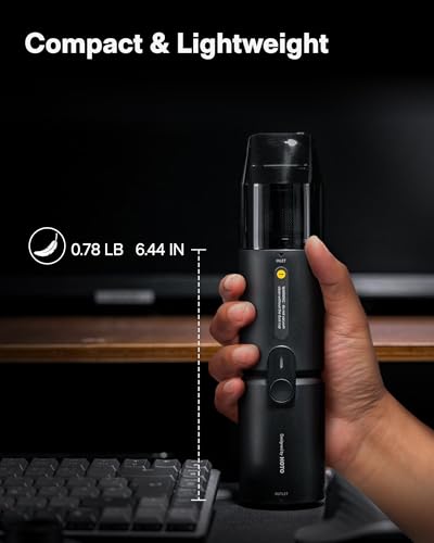 HOTO Handheld Vacuum Cleaner Cordless, Mini Vacuum Cleaner with 15000Pa Suction Power, Compressed Electric Air Duster Air Blower for Desk, PC Setup, Keyboard, Coffee Station Grounds