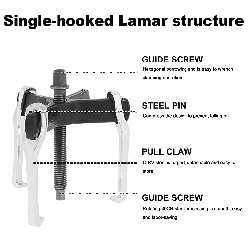 ChgImposs 4" 2 Jaw 3 Jaw Gear Puller, Adjustable Bearing Puller, Reversible Removal Tool for Internal External Pulling, Puller Tool for Removal of Pulleys Flywheels Bearings Gears - size: 4 Inch