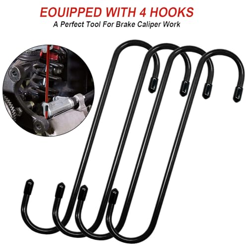 altivox Disc Brake Caliper Compression Tool Brake Caliper Press Tool with 4PCS Hangers 360 Degree Swing Ratchet Expander Wrench Car Wheel Piston Spreader for Single Twin Quad Sextuplet Piston