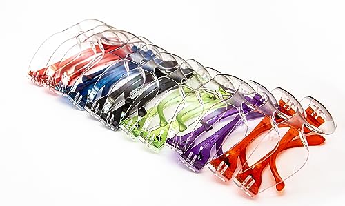 G & F Products 13016-NEW Safety Goggles, 99% Protection Against UV-A, B & C Rays, Impact & Ballistic Resistant, Clear Lenses, 12 Pack - style: Clear Lens 12 Pack Safety Glasses