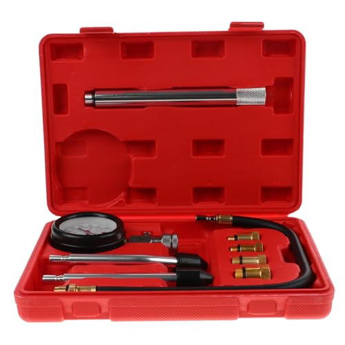 Cabilock 1set Dual-use Compression Tester Gauge for Automotive and Motorcycle Engine Diagnostics Accurate Cylinder Pressure Measurement Tool Kit Essential Accessories