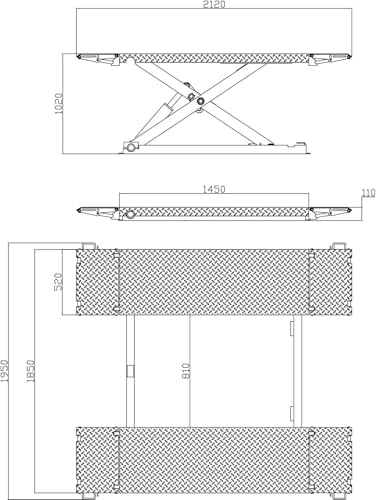 KATOOL Portable Car Lift Mid Rise Scissor Lift 110V Electric Power Mid-Rise Car Lift Max. Lifting Height 41.25" Hydraulic Vehicle Lift,Adjustable Quick Jack, X85-110V - color: Orange