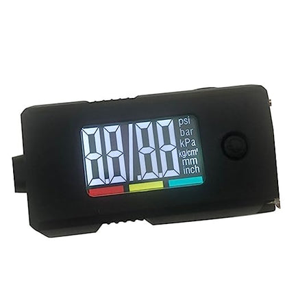 2 in 1 Digital Tire Pressure Gauge with Tread Depth Ruler for Cars and Trucks Portable Tire Air Gauge with Key Ring and Ergonomic Non-Slip Design for Quick Accurate Readings