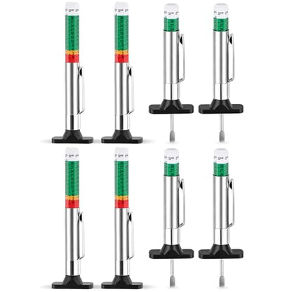 INBOF 8 Pack Tire Tread Depth Gauge, Color Coded Tire Depth Gauge Tool 32nds
