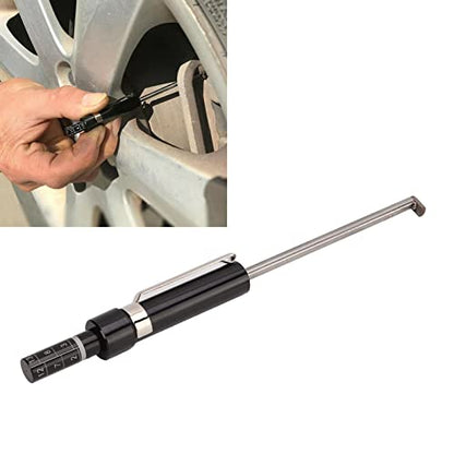 Car Brake Pad Detection Pen Scale Tire Tread Depth Gauge Measuring Tool Universal Fit for Internal External