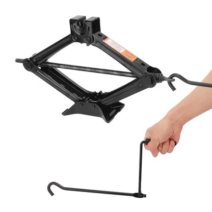2 Set 2 Ton Scissor Jack for Car, Car Scissor Jack with Hand Crank Portable Repair Tool Rust-Resistant for auto, SUV, Trailer, Station Wagon, by GENHAKON.