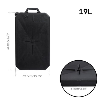 XMT-MOTO Universal 10 Quart Oil Drain Pan fit for Harley Honda Yamaha Kawasaki Car ATV, Low Profile Oil Drain Pan with Portable Handle & Sealing Caps - color: Black-for Harley