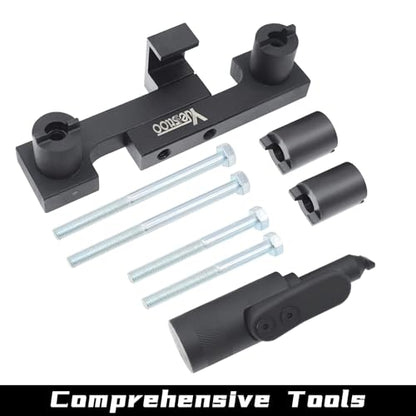 Camshaft & Crankshaft Timing Locking Tool Kit, Compatible with Volvo S40 S60 XC90 V70 S80 2.0 2.3 2.4 2.5 2.8 2.9T, 4 5 6 Cylinder Engine, Replace 9995452 9995451, with Case & Gloves