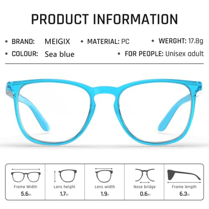 Stylish Safety Glasses, Clear Anti-Fog Anti-Scratch Protective Glasses For Men And Women - color: Seablue