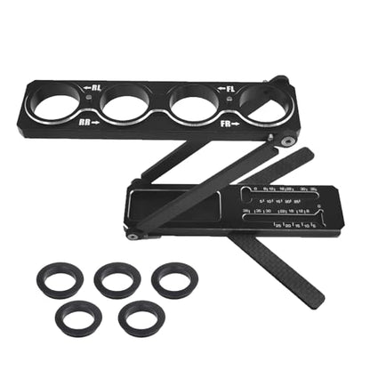 Multi-Function Aluminum RC Car Shock Stand Shock Absorber RC Tool Articulation Shock Stand Foldable Removable for 1/10 on-Road/Off-Road 1/8 on-Road/GT