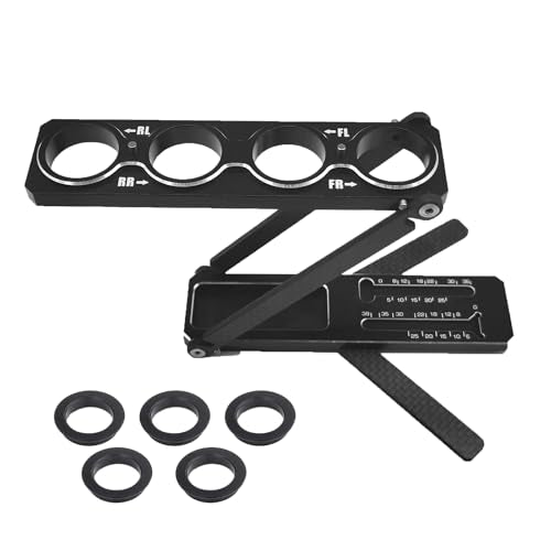 Multi-Function Aluminum RC Car Shock Stand Shock Absorber RC Tool Articulation Shock Stand Foldable Removable for 1/10 on-Road/Off-Road 1/8 on-Road/GT