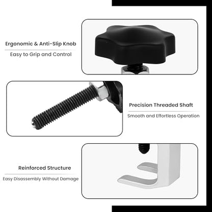 Windshield Removal Tool Set, 3 Pcs Universal Heavy Duty Wiper Arm Puller, Labor-Saving and Deformation-Resistant, with Anti-Slip Knob, Adjustable Jaw, and Precision Thread, for Most Car Truck SUV RV