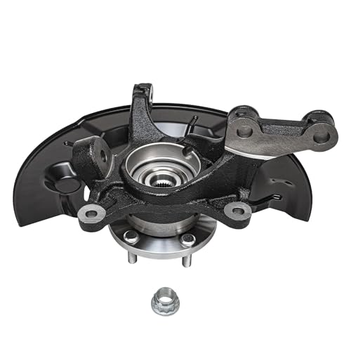 Detroit Axle - 2.5L Front 4pc Steering Knuckles Kit for 2012-2017 Toyota Camry, 2 Steering Knuckles & Wheel Bearing Hubs 2 Outer Tie Rod Ends 2013 2014 2015 2016 Replacement - size: 4SU50407/Kit