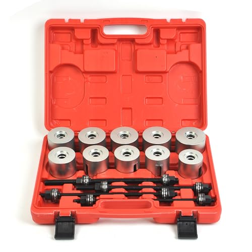 24PCS Press and Pull Sleeve Kit, Bushing Press Kit and Bushing Removal Tool