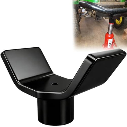 Bottle Jack Adapter Saddle for RV, Trailer & Truck, Square Axle Tube Cradle | Heavy Duty Steel Lifting Saddle for 2", 3", 4" Round & Square Shaft Tubes, 12ton Bottle Jack Accessories