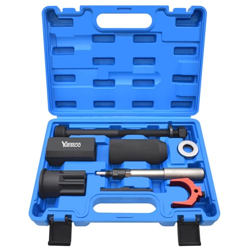 9U-6891 Injector Sleeve Remover Installer Set + J-42083 Automatic Timing Pin + 9U-7227 Injector Height Tool + J-38587-A Engine Barring Socket Fits for CAT Caterpillar 3406E C15 C16 Engines - size: 9pcs