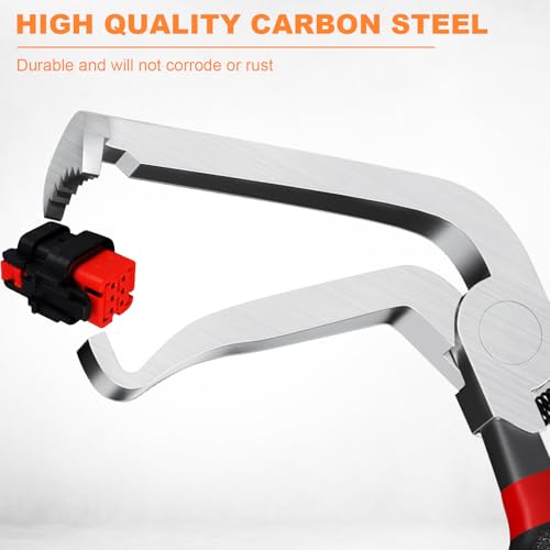 Electrical Disconnect Pliers 37980 60Degree Automotive Electrical Connector Disconnect Pliers Separator Long Spark Plug Disassembly Pliers Fuel Line Disconnect Remove Tool Pliers - color: 1* Black 60 Degree