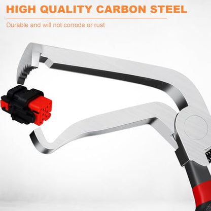 Electrical Disconnect Pliers 37980 60Degree Automotive Electrical Connector Disconnect Pliers Separator Long Spark Plug Disassembly Pliers Fuel Line Disconnect Remove Tool Pliers - color: 1* Black 60 Degree