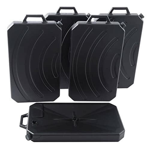 SLMOTO ABS Low Profile Oil Drain Pan w/Spout for Harley Electra Glide Standard FLHT 5PCS - size: 5PCS Oil Drain Pan for Motorcycles