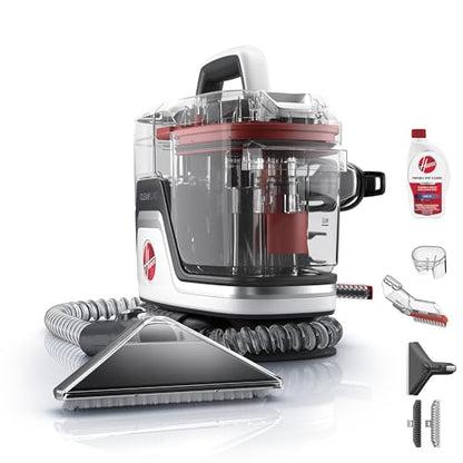 Hoover CleanSlate Plus Portable Carpet + Upholstery Spot Cleaner Machine | Powerful Suction with Versatile Tools, Pet Stain Remover, Car and Auto Detailer, Pair with Hoover Carpet Cleaner Solution - style: CleanSlate Plus