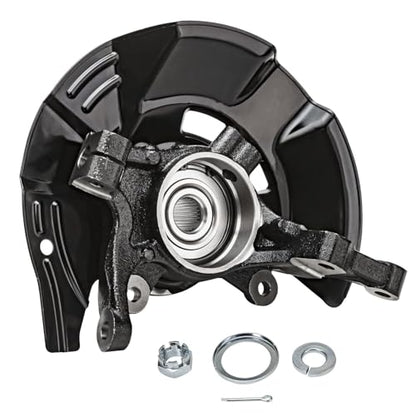 Detroit Axle - Front Steering Knuckles Rear Wheel Hub and Bearings Kit Replacement for 2011 Kia Optima 2.4L - size: 4UW47752/Kit